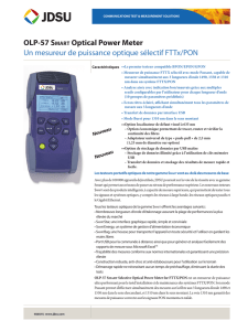 OLP-57 SMART Optical Power Meter Un mesureur de puissance