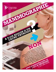 mammographie - mammothyroide.ca