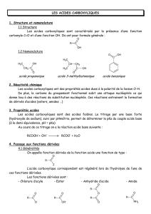 les acides carboxyliques - PC-STL