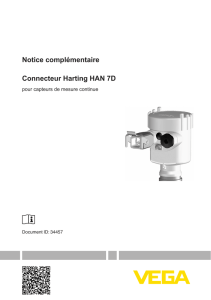 Notice complémentaire Connecteur Harting HAN 7D