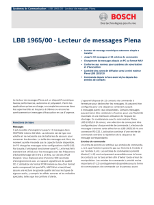LBB 1965/00 - Lecteur de messages Plena