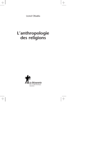 L`anthropologie des religions