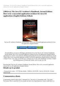 Télécharger The Java EE Architect`s Handbook