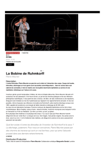 La Bobine de Ruhmkorff - Théâtre de Cornouaille