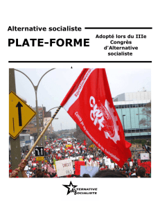 plate-forme - Alternative Socialiste