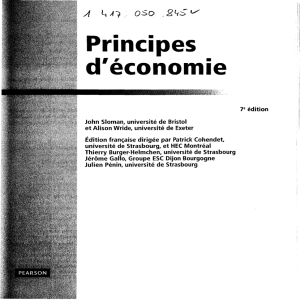 X 1^7 OSo ,2^^ Principes d`economie T edition John Sloman