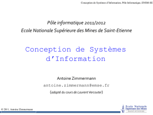 Conception de Systèmes d`Information