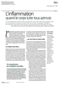 L`inflammation - Thierry Souccar Editions