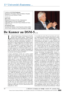 De Kanner au DSM-5…