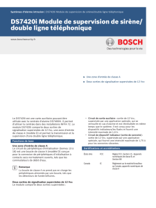 DS7420i Module de supervision de sirène/double ligne téléphonique