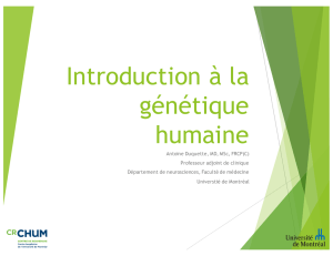 Introduction à la génétique humaine