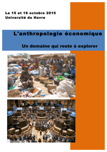 L`anthropologie économique - edehn