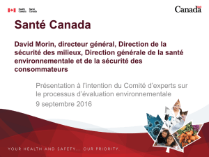 Santé Canada - (the EA Review).