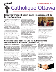 Automne / Hiver 2013 - Archidiocèse d`Ottawa