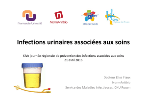 Infections urinaires associées aux soins
