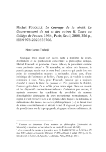 Michel FOUCAULT, Le Courage de la vérité