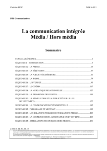 La communication intégrée Média / Hors média