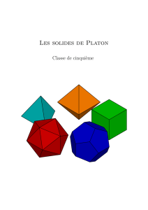 Les solides de Platon