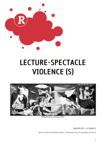 lecture-spectacle violence (s)