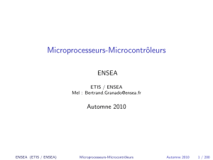 Microprocesseurs-Microcontrôleurs