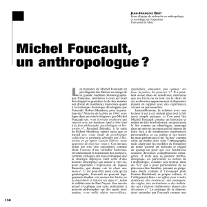 Michel Foucault, un anthropologue