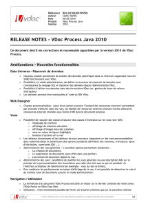 RELEASE NOTES - VDoc Process Java 2010