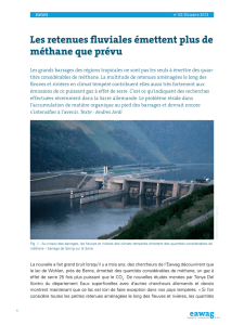 Les retenues fluviales émettent plus de méthane que prévu