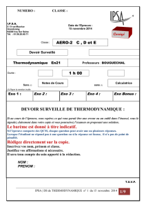 DS de thermodynamique avec QCM du 15 novembre 2014+corrigé