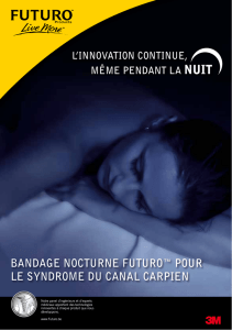 Bandage nocturne Futuro™ pour Le syndrome du canaL carpien