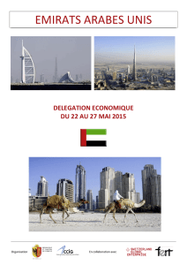 Programme délégation économique EAU mai 2015