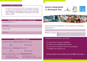 Insuffisance cardiaque - Centre Hospitalier de Bretagne sud