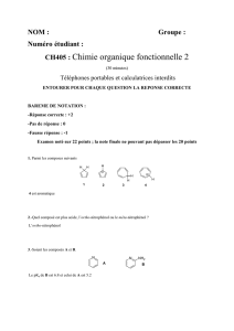 CH405 : Chimie organique fonctionnelle 2