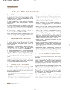 Charte du Conseil d`Administration
