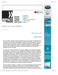 Impact Campus - École d`art | Université Laval