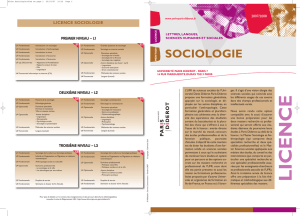 licence sociologie - Université Paris Diderot