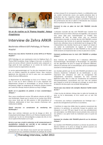 Interview de Zehra ARKIR