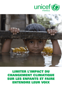 Limiter l`impact du changement climatique sur les enfants