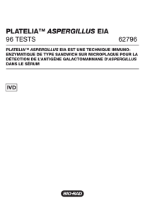 platelia™ aspergillus eia 96 tests 62796 - Bio-Rad