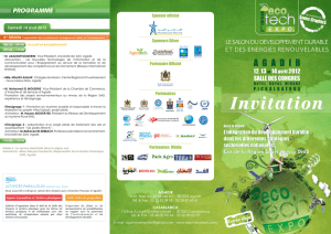 Programme ECO TECH EXPO 2012