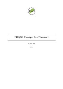 PHQ716 Physique Des Plasmas 1