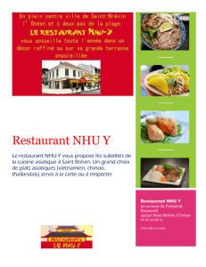 Télécharger la Carte des plats et des plats à emporter 2016 - Nhu-Y