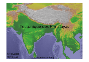 Tectonique des Himalayas