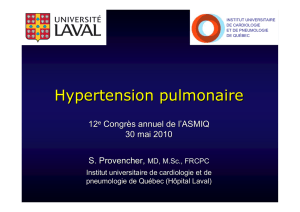Hypertension pulmonaire