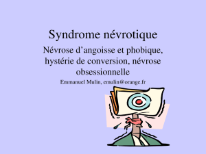 Syndrome névrotique