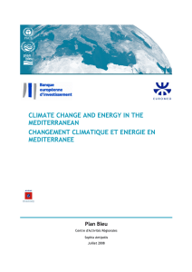 climate change and energy in the mediterranean