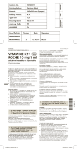 VITAMINE K1® ROCHE 10 mg/1 ml