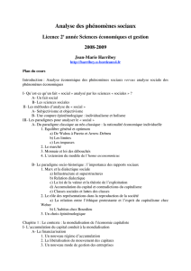 2008, Analyse des problèmes sociaux, Plan du cours et bibliographie