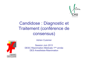 Candidose : Diagnostic et Traitement (conférence de consensus)