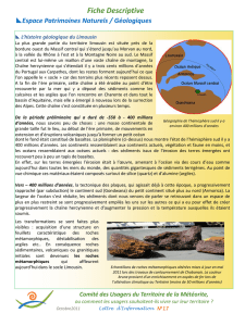 L`histoire géologique du Limousin