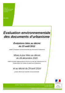 note d`information sur l`évaluation environnementale des documents